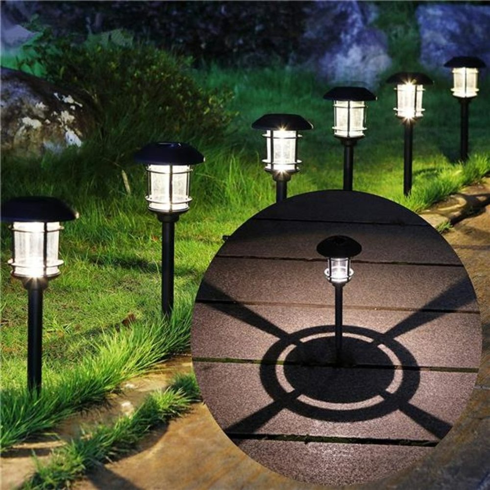 6 Pack Outdoor Landscape Lights, Waterproof Solar Garden Light